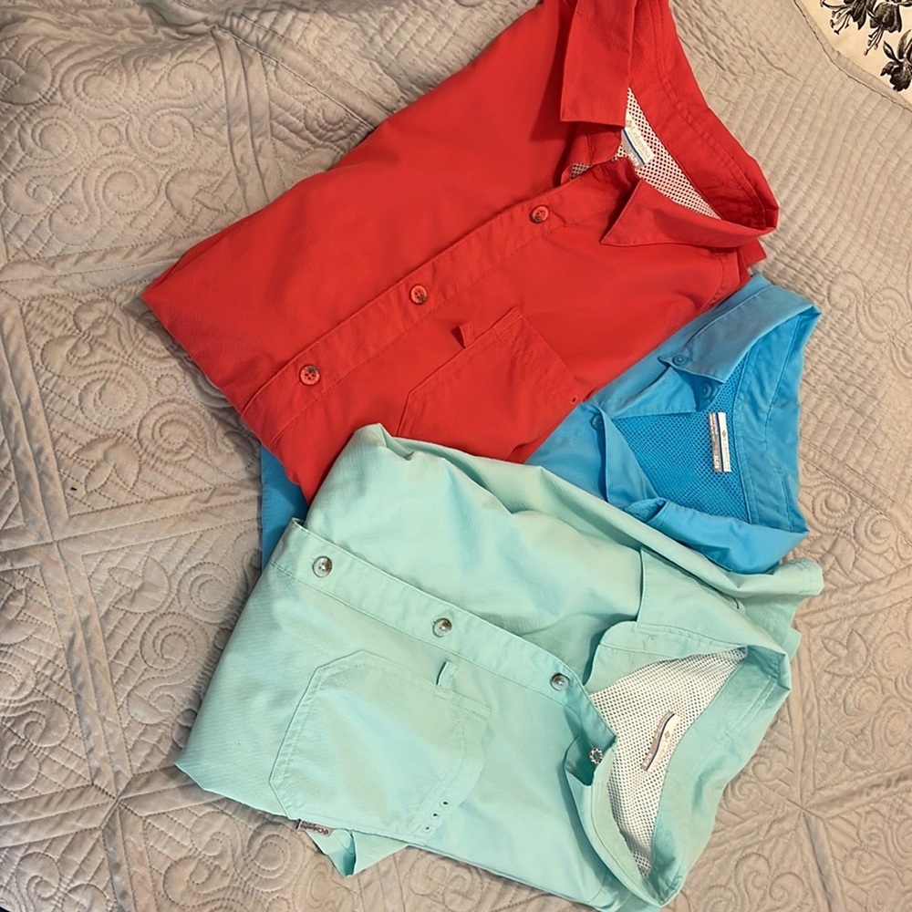 Men’s Columbia PFG omni-shade shirt lot